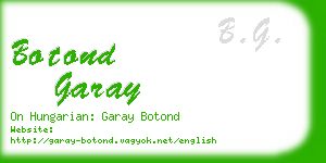 botond garay business card